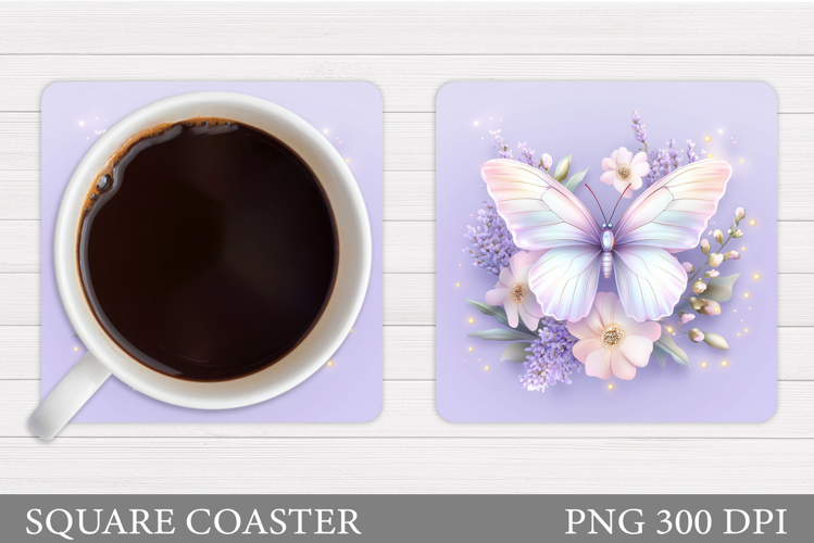 Butterfly Coaster Design. Butterfly Sublimation