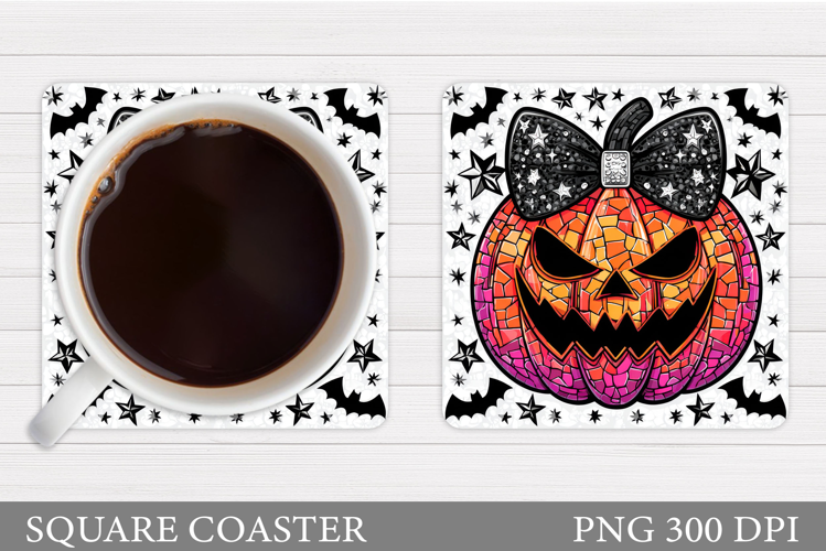 Halloween Pumpkin Coaster. Halloween Coaster Design