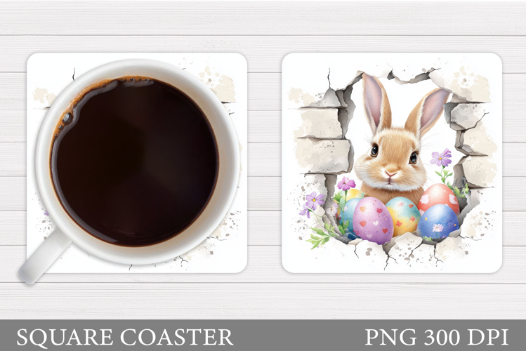 Easter Bunny Coaster. Bunny Easter Coaster Design