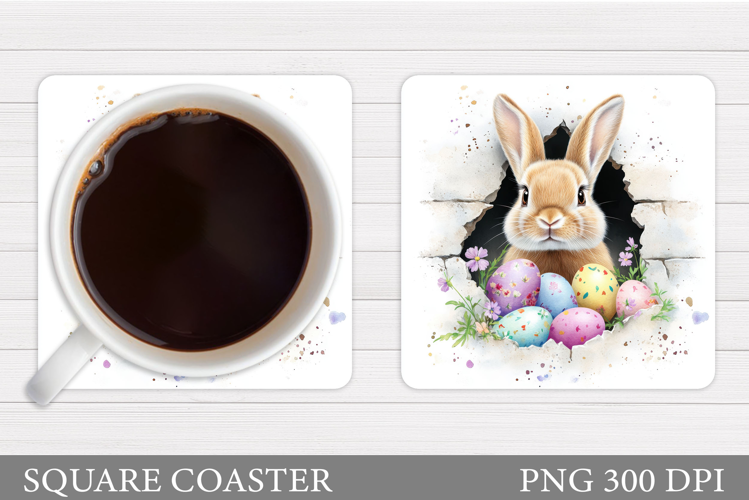 Easter Bunny Coaster. Bunny Easter Coaster Design