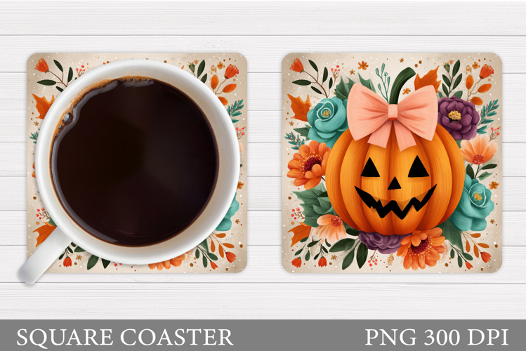 Halloween Pumpkin Coaster. Halloween Pumpkin Sublimation