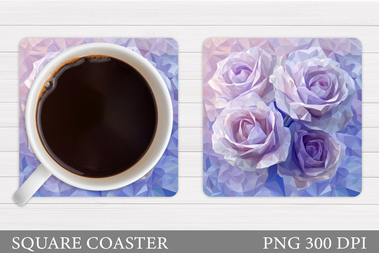 Roses Coaster Design. Roses Sublimation