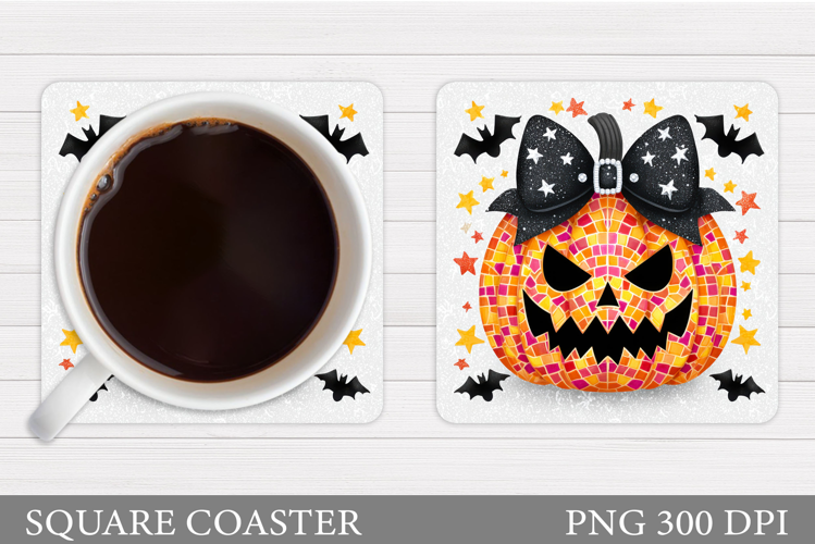 Halloween Pumpkin Coaster. Halloween Coaster Design