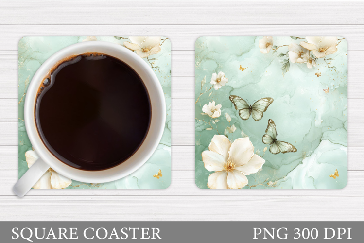 Butterfly Coaster Design. Butterfly Sublimation