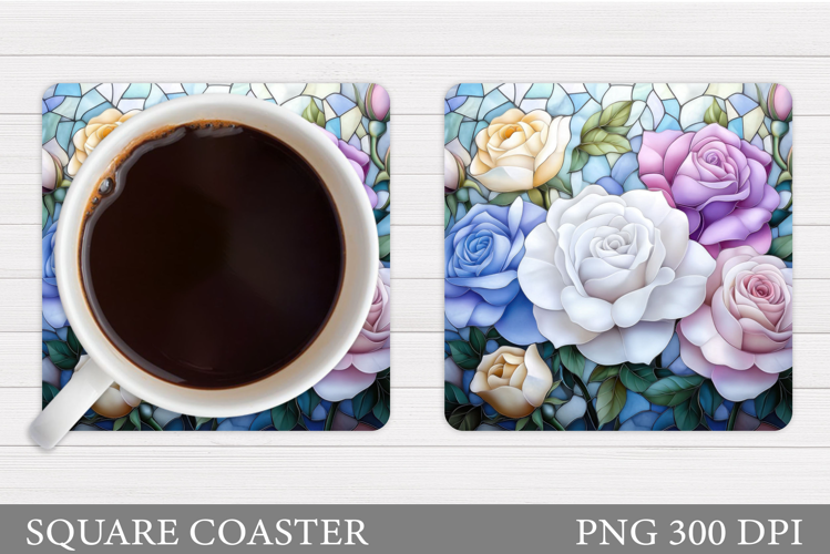 Roses Coaster Design. Roses Sublimation