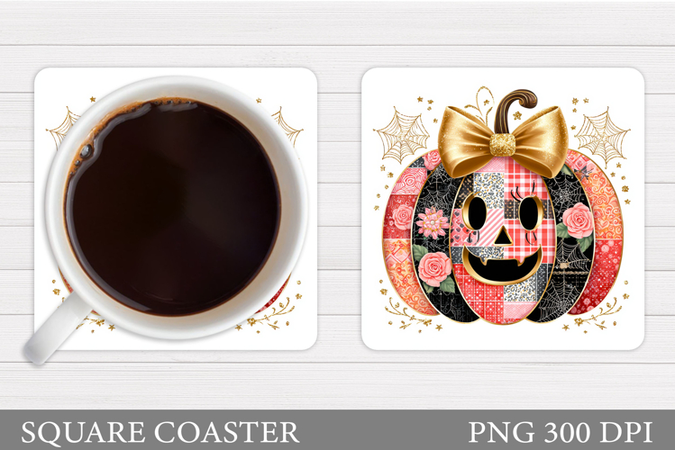 Halloween Pumpkin Coaster. Halloween Coaster Design