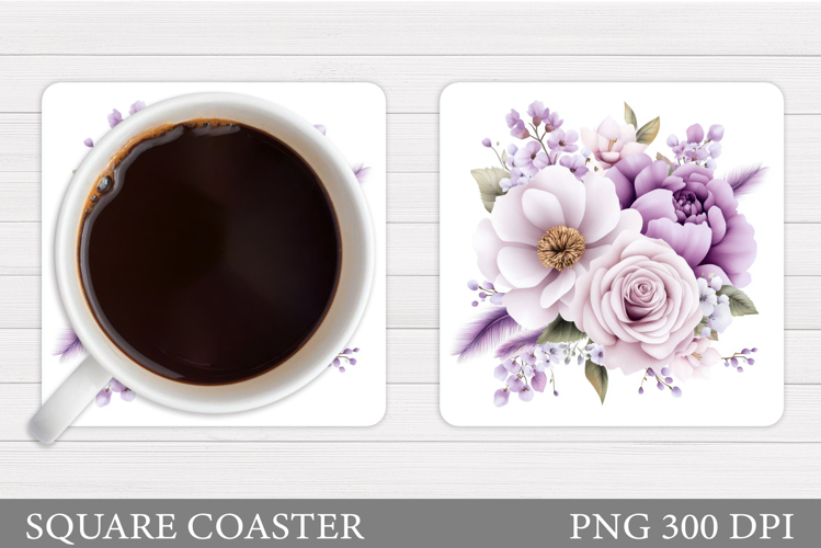 Roses Coaster Design. Roses Sublimation