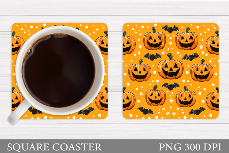 Halloween Pumpkin Coaster. Halloween Coaster Design