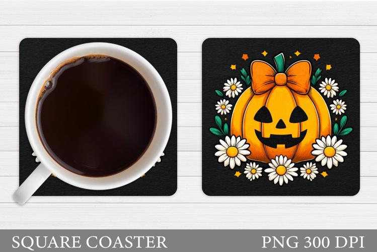 Halloween Pumpkin Coaster. Halloween Coaster Design