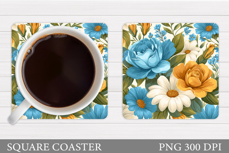 Roses Coaster Design. Roses Sublimation