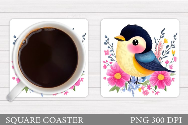 Bird Coaster Design. Bird Sublimation