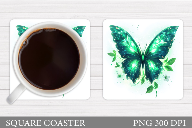 Butterfly Coaster Design. Butterfly Sublimation