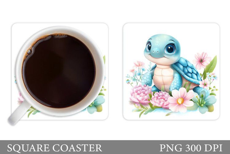 Turtle Coaster Design. Turtle Coaster Sublimation