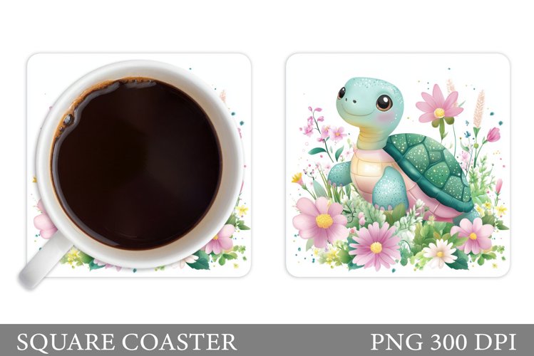 Turtle Coaster Design. Turtle Coaster Sublimation