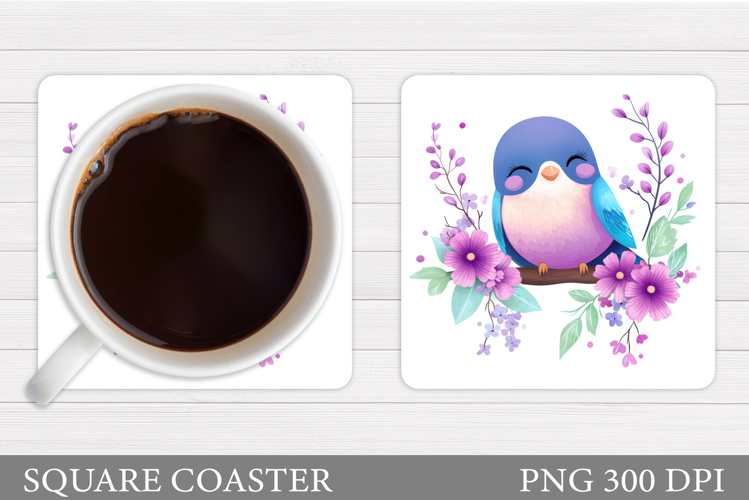 Bird Coaster Design. Bird Sublimation