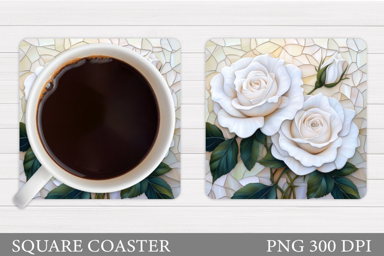 Roses Coaster Design. Roses Sublimation
