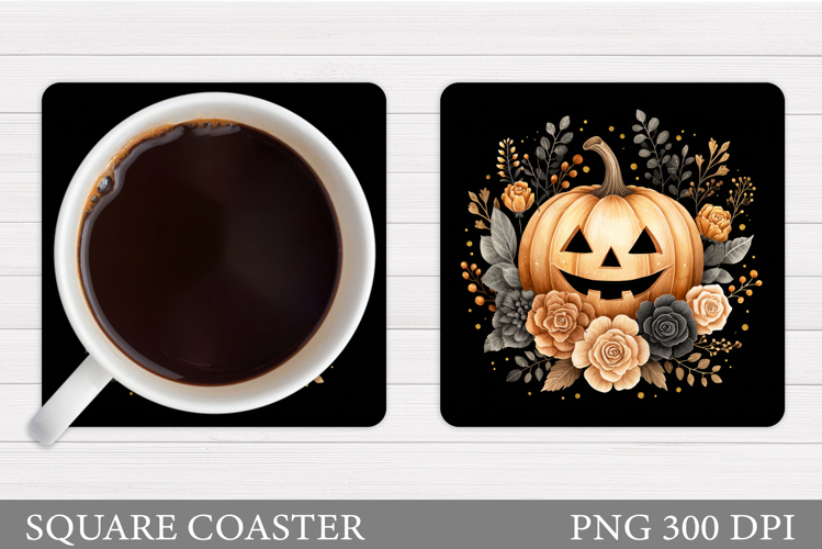 Halloween Pumpkin Coaster. Halloween Coaster Design