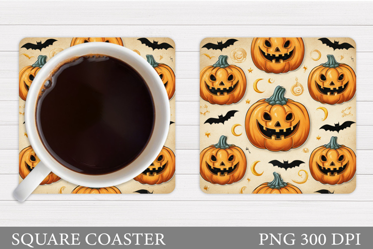 Halloween Pumpkin Coaster. Halloween Coaster Design
