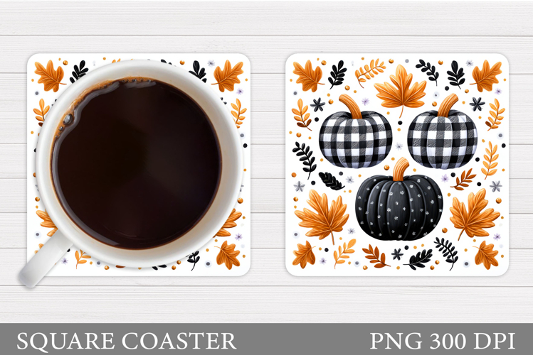 Fall Pumpkin Coaster. Fall Coaster Sublimation