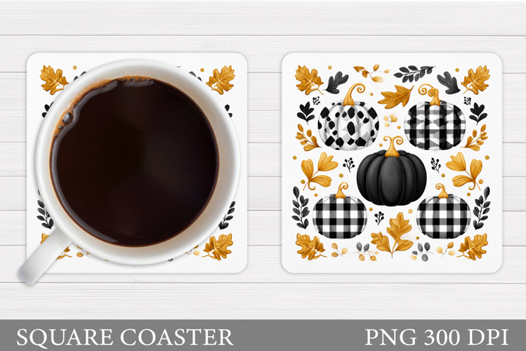 Fall Pumpkin Coaster. Fall Coaster Sublimation