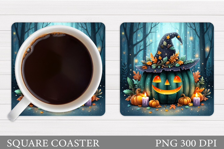 Halloween Pumpkin Coaster. Halloween Coaster Design