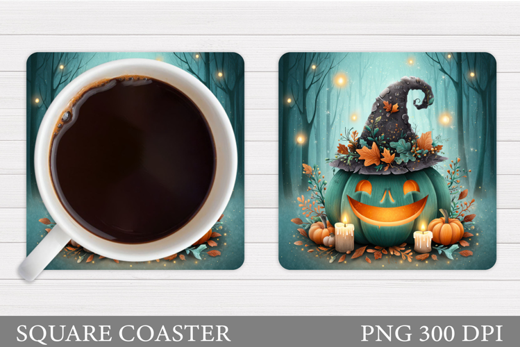 Halloween Pumpkin Coaster. Halloween Coaster Design