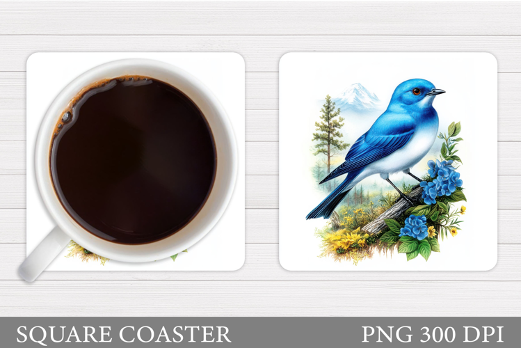 Bird Coaster Design. Bird Sublimation