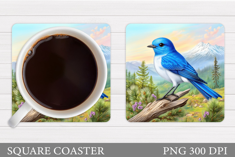 Bird Coaster Design. Bird Sublimation