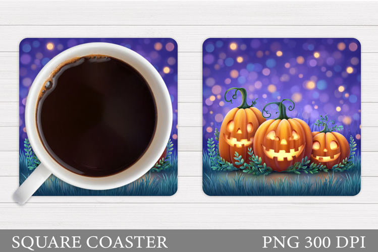 Halloween Pumpkin Coaster. Halloween Pumpkin Sublimation