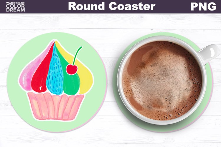 Cupcake Coaster | Cupcake Car Coaster example image 1