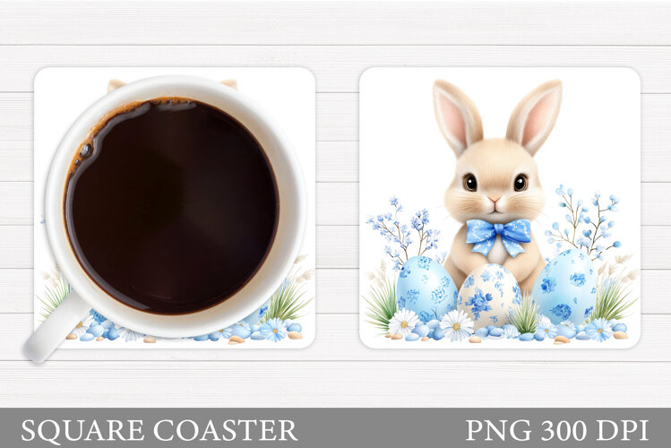 Easter Bunny Coaster. Bunny Easter Coaster Design example image 1