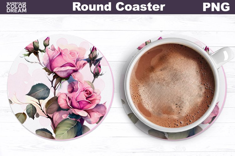 Flowers Coaster | Floral Car Coaster | Roses Coaster