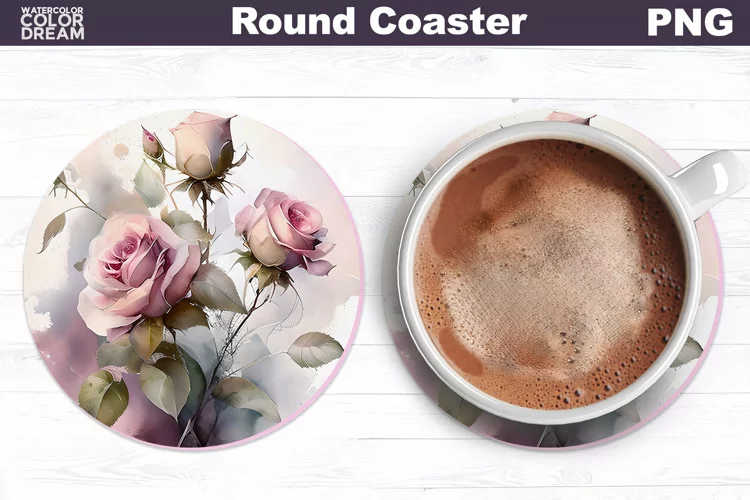 Flowers Coaster | Floral Car Coaster | Roses Coaster