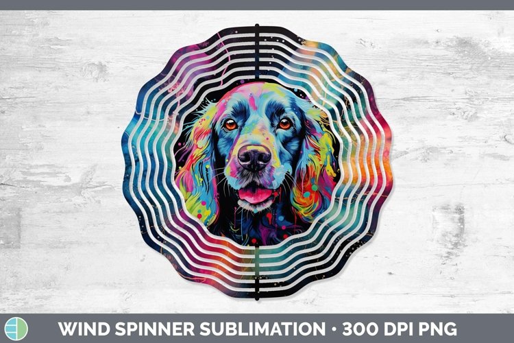 Cocker Spaniel Wind Spinner | Sublimation Spinner Designs
