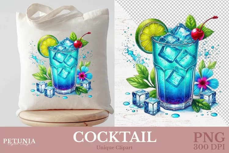 Drink Cocktail PNG | Watercolor Clipart