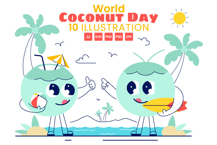 Coconut Illustration Image 22