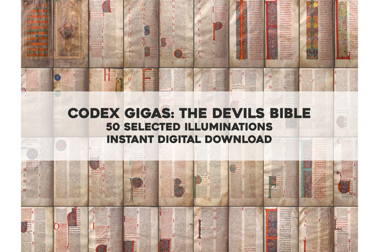 Codex Gigas The Devils Bible: 50 Enhanced Selections