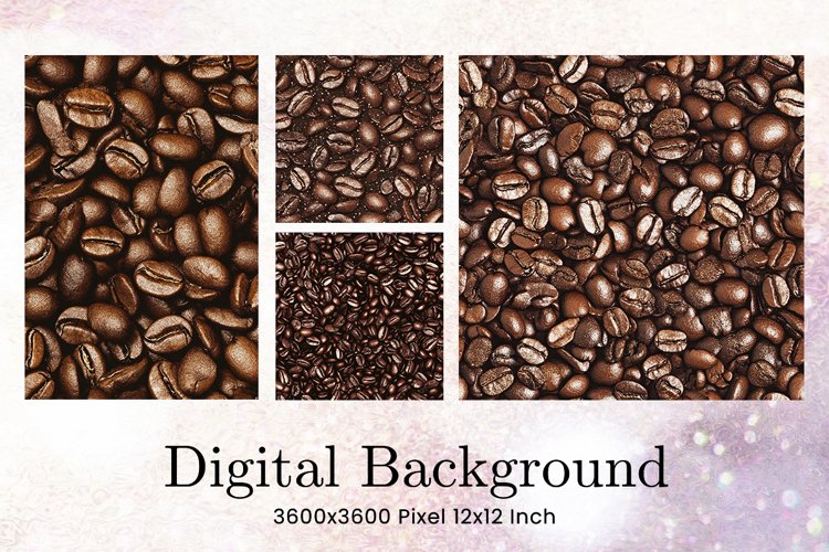 coffee Background Wallpaper Sparkles Digital Paper