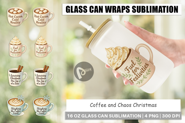 Glass Can Coffee and Chaos Quotes