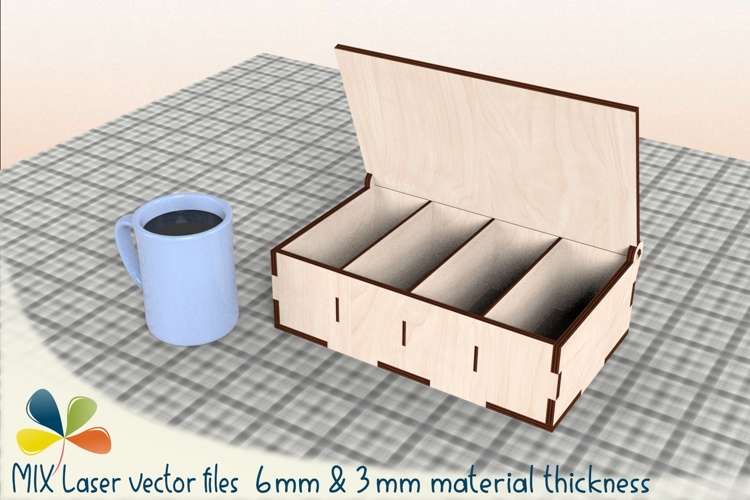Coffee Stick Storage Box SVG File