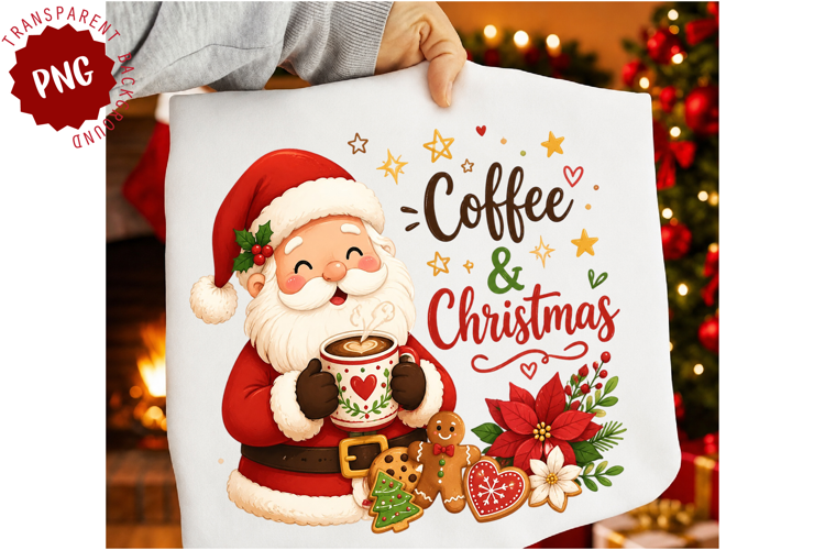 Coffee & Christmas PNG