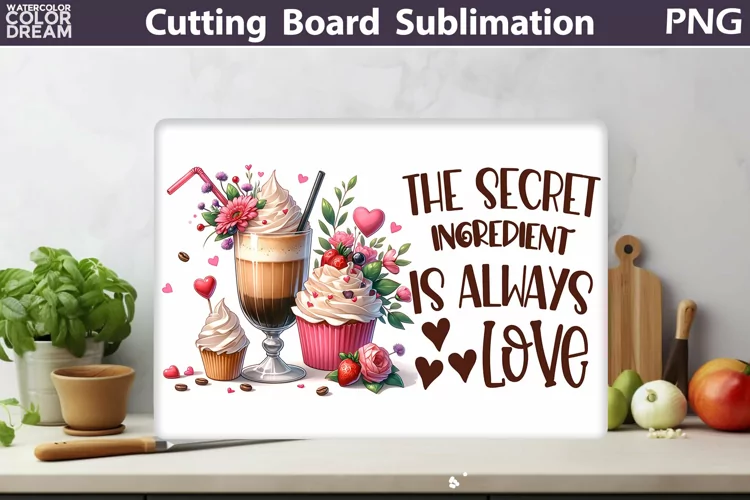 Coffee Cutting Board | Glasses Kitchen Cutting Board