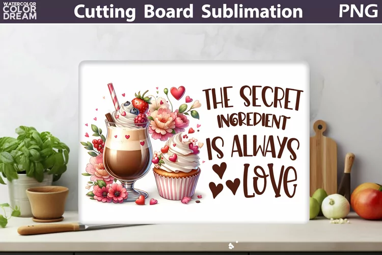 Coffee Cutting Board | Glasses Kitchen Cutting Board