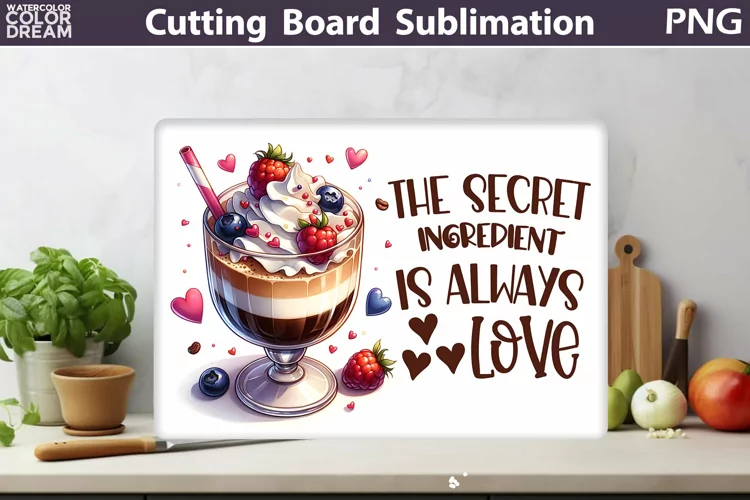 Coffee Cutting Board | Glasses Kitchen Cutting Board