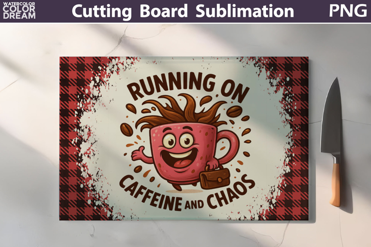 Funny Cutting Board | Coffee Quote Cutting Board