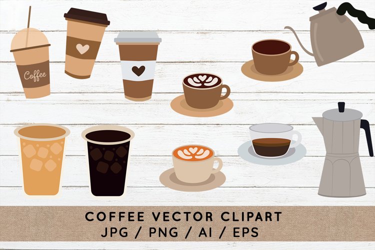 Coffee Cups Clipart Image 9