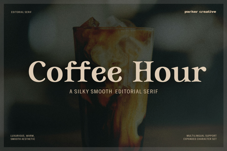Coffee Hour | A Cafe Branding Font