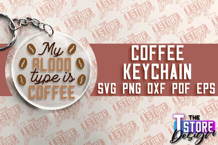 Coffee Keychain SVG Design | Quotes SVG | Coffee Time SVG