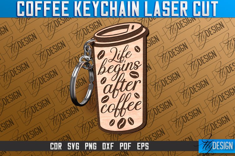 LOLAHA Macrame Keychain - Handmade Coffee Themed Keychain With Tassel | Cotton Rope & Wooden Bead Design