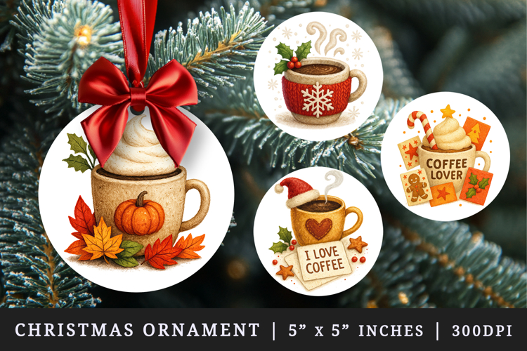 Christmas Ornament Sublimation Designs Image 11